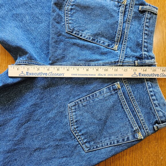 Women's Memphis Size 11/12 Blue Denim Jeans Straight 100% Cotton Medium Wash - Picture 9 of 10